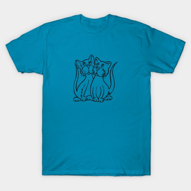 Cute Cats T-Shirt by Colette